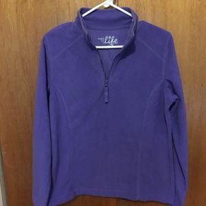 Purple Fleece Sweatshirt